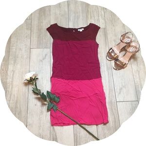 Old Navy Pink Color Blocked Dress